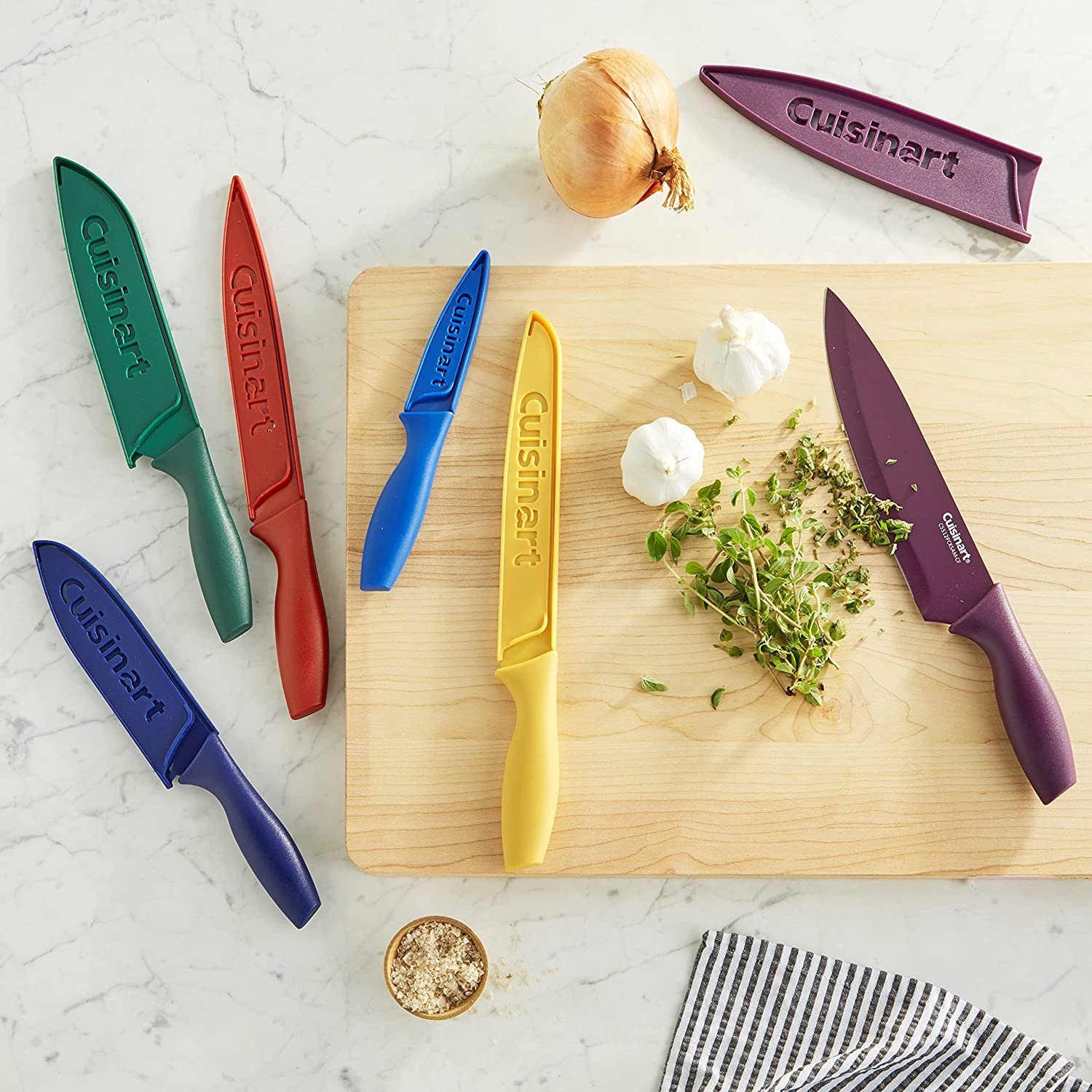 Cuisinart C55-12PCKSAM 12-Piece Ceramic Coated Stainless Steel Knives - Image 2