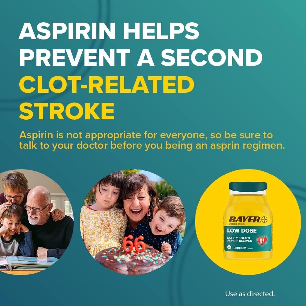 Bayer Aspirin Low Dose 81 mg, Enteric Coated Tablets - Image 2