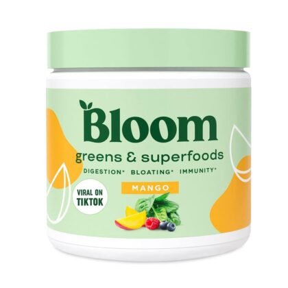Bloom Nutrition Super Greens Powder Smoothie & Juice Mix, Probiotics