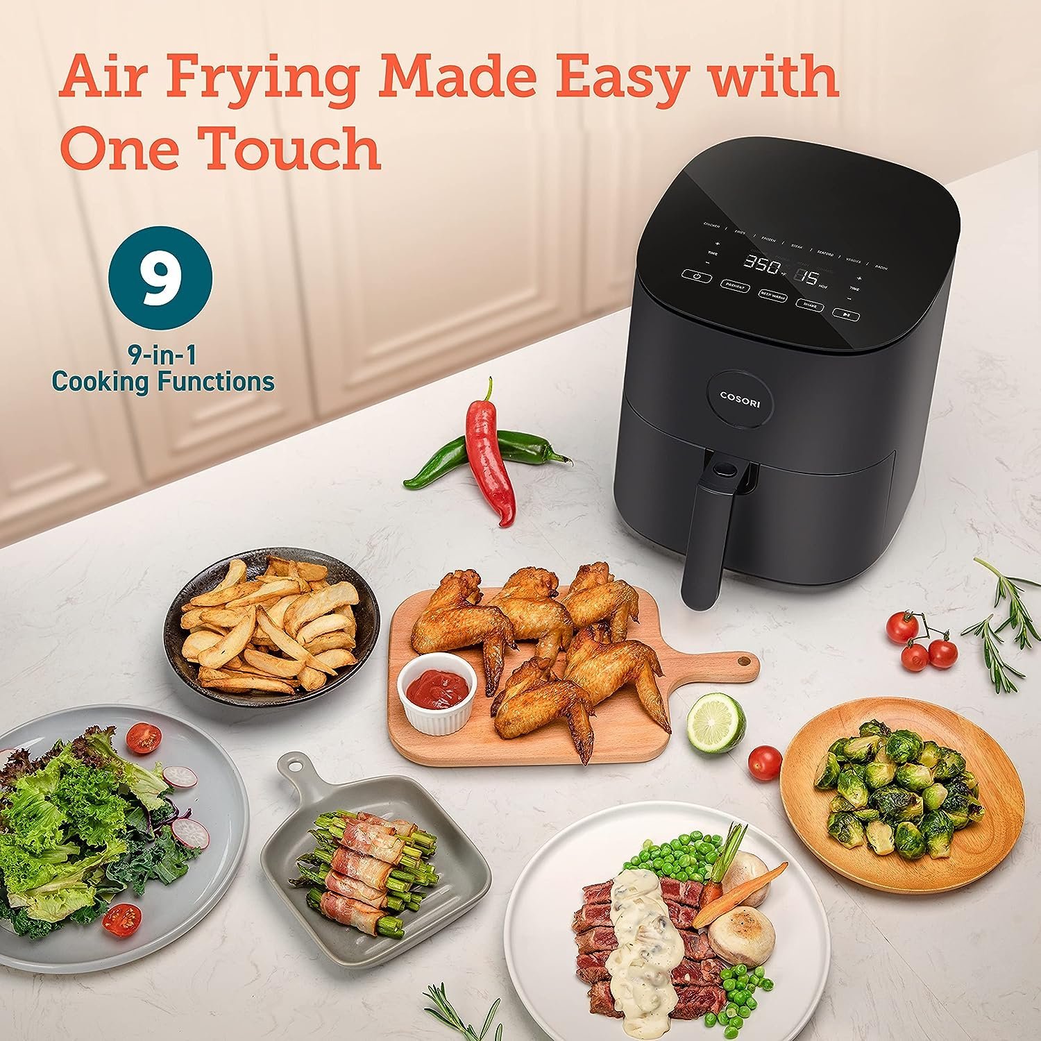 COSORI Air Fryer Pro LE 5-Qt Airfryer, Quick and Easy Meals - Image 2