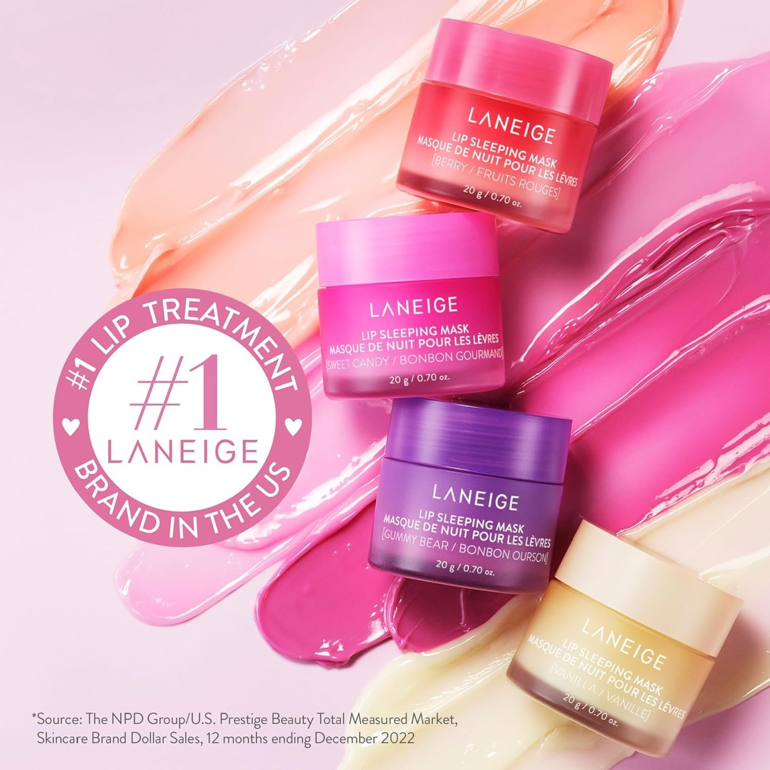 LANEIGE Lip Sleeping Mask: Nourish & Hydrate with Vitamin C, Antioxidants, 0.7 oz. - Image 2