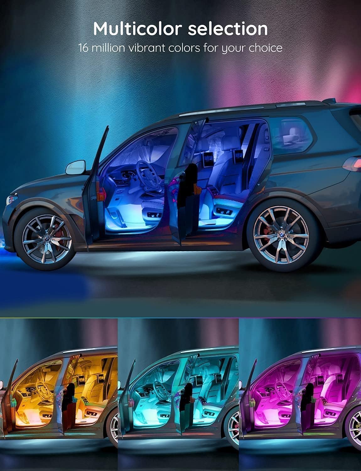 Govee Car LED Lights with App Control - Image 2