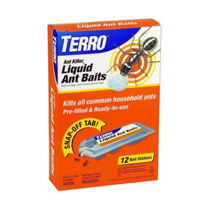 TERRO T300B Liquid Ant Killer, 12 Bait Stations